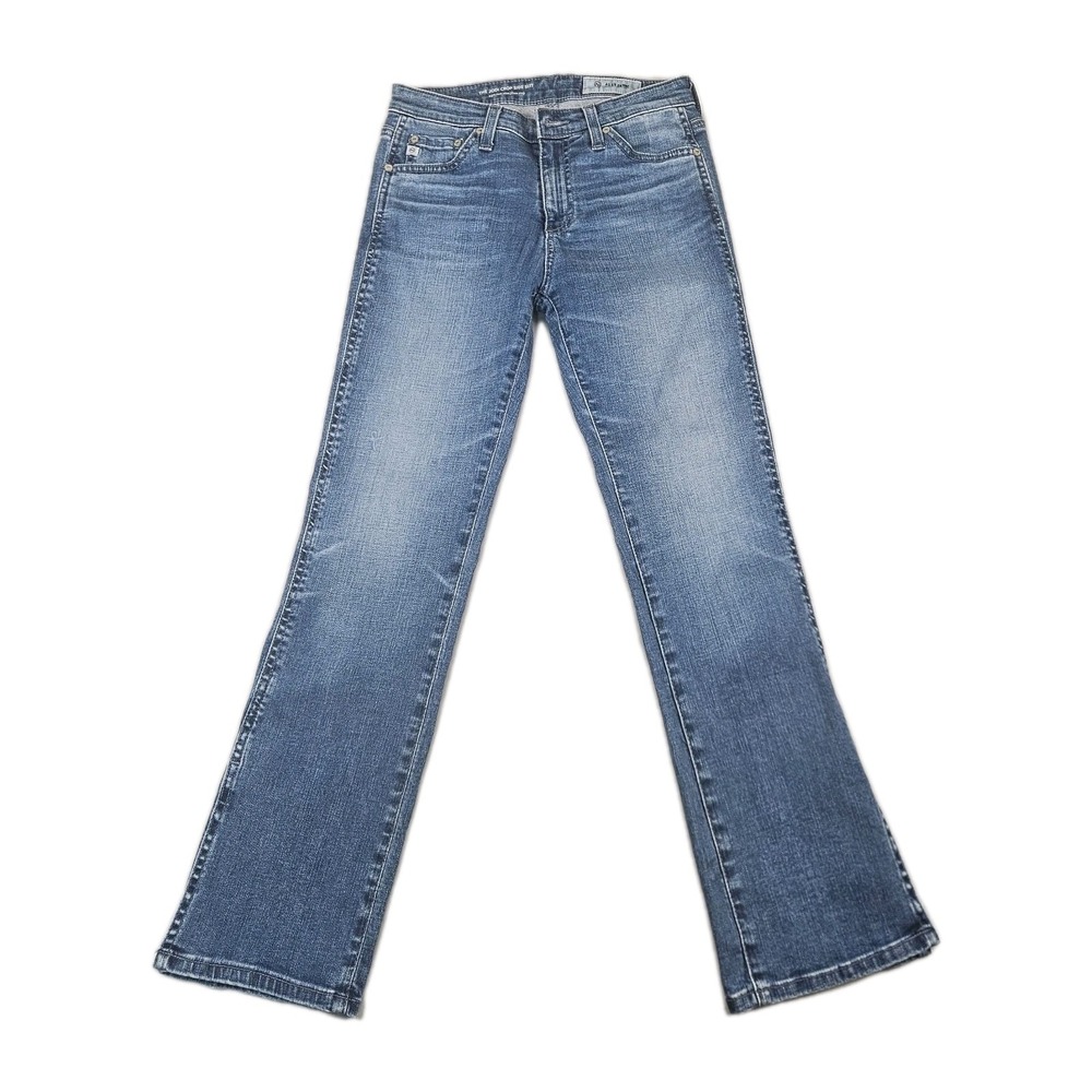 AG Adriano Goldschmied Jodi Crop Side‎ Slit Jeans Women 25 High Rise Slim Flare